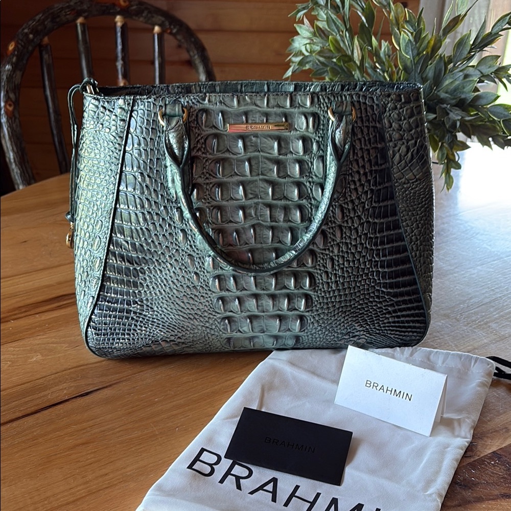 Brahmin blue-green handbag